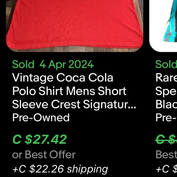 Vintage Coca Cola Polo Shirt / Large - Picture 12 of 14